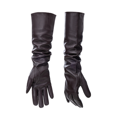 BALIANG「捌樑」 雹'Hail' 冬季长款造型真皮羊皮防风手套