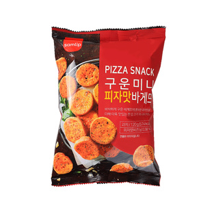 SAMLIP韩国进口三立蒜香面包干蒜味蒜蓉烤饼干蒜香味脆片零食片脆