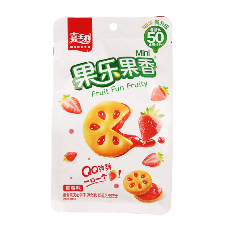 嘉士利整箱果乐夹心饼干