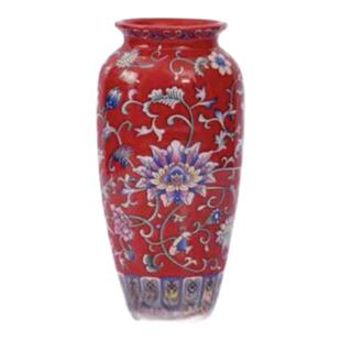 珐琅彩水培陶艺花瓶花盆摆件高级感家居装饰工艺办公室插花陶瓷瓶