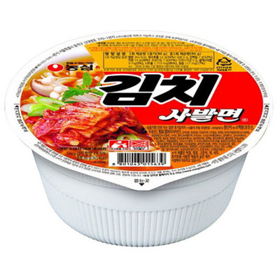 农心泡菜味小碗面韩国方便面
