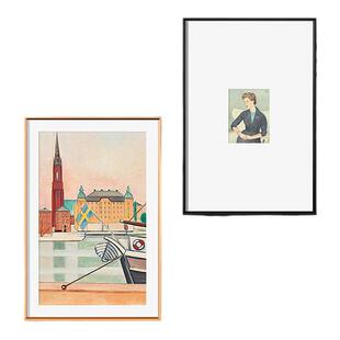 铝合金卡纸画框装裱A38开任意尺寸定制大相框a4k简约易外边架挂墙