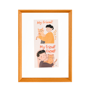 双面透明相框亚克力摆台6寸8寸10小24寸海报框架展示画框装裱4K8K