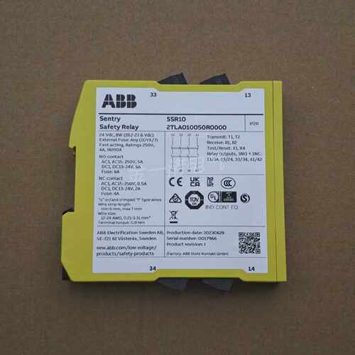 议价ABB原装正品 安全继电器Sentry SSR10 24VDC （2TLA010050R00