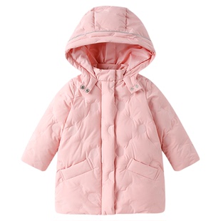 好孩子正品儿童轻薄羽绒服冬季保暖加厚女童防寒服外套