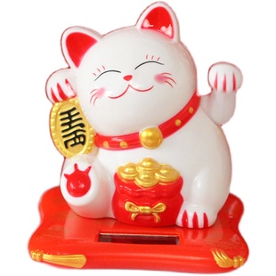 烘焙蛋糕装饰大吉大利举手猫卡通摆件新年喜庆生日派对蛋糕装扮