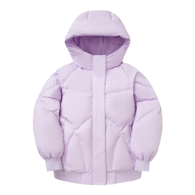 巴拉巴拉女童加厚羽绒服中大童短款外套儿童连帽上衣冬装新款童装