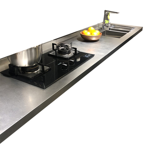 北京304不锈钢实心台面家用橱柜定制厨柜台面定做更换灶台面板