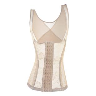 三排扣加强款排扣款塑身背心收腹上衣女产后大码薄束腰美背挺胸