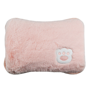 彩虹热水袋暖水袋热宝女生冬天毛绒可爱暖宝宝充电式电热宝暖手宝