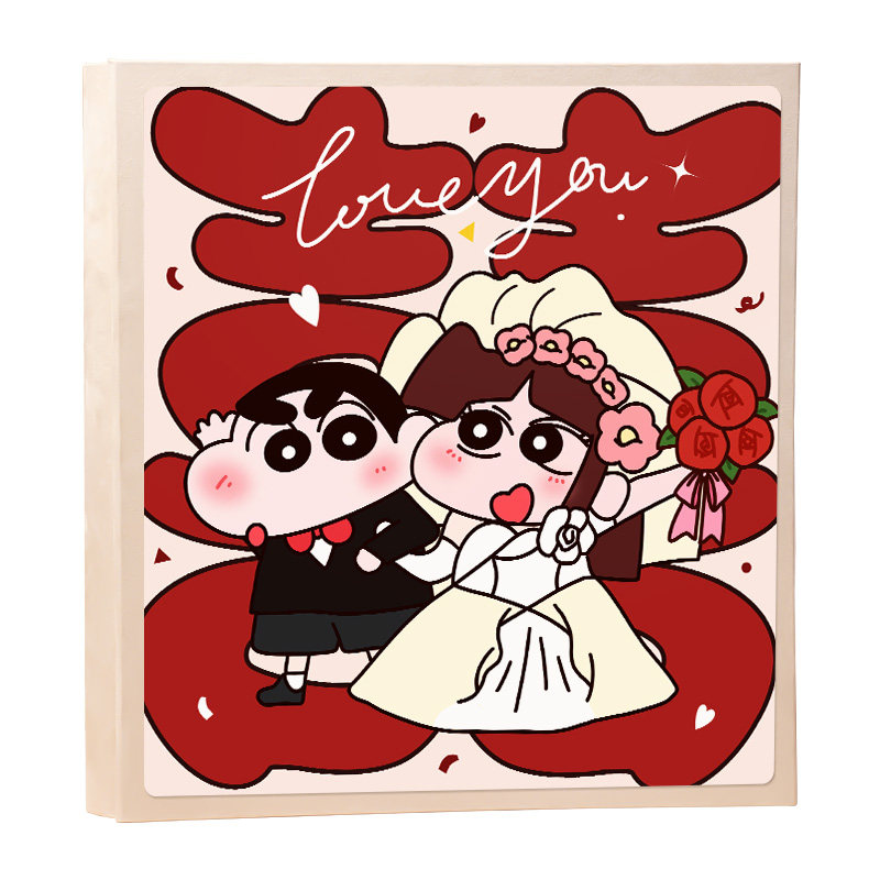 情侣记录册结婚恋爱相册本五六插页1000张5寸6寸照片收纳混装影集