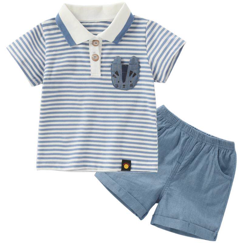 男童套装夏季5男宝短袖衣服帅气小男孩儿童夏天童装2岁男宝宝夏装