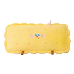 可爱饼干床头靠垫靠枕女生睡觉抱枕学生宿舍床上大号靠背垫可拆洗