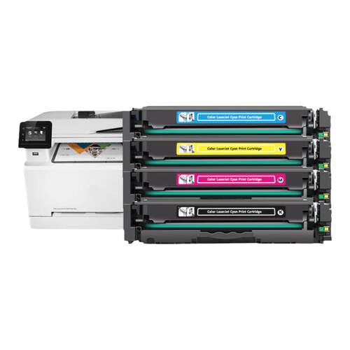 申色适用惠普M281fdw硒鼓M254dw/nw M280nw打印机墨盒M281fdn HP202A CF500a粉盒墨粉碳粉CF540A彩色晒鼓MFP