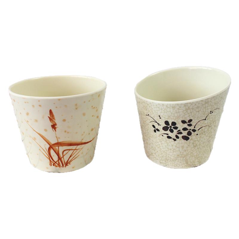 火锅店斜口碗生菜桶密胺自助餐具