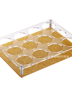 亚克力塑料方孔八角子弹12头杯架