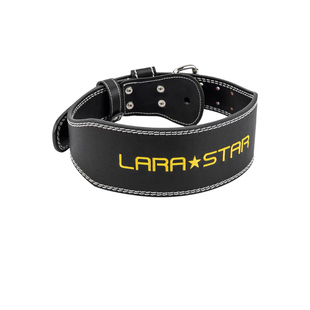 劳拉之星健身牛皮腰带男护腰带深蹲硬拉护腰女训练举重力量牛皮护