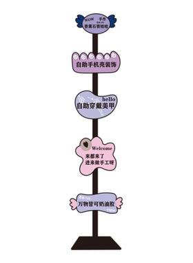 【美甲路牌摆件】店铺打卡墙贴画