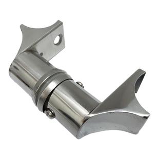 玻璃门拉手配件五金不锈钢门把手脚固定件可调马蹄鸭嘴刀型脚