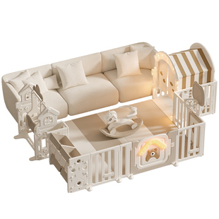 三面婴儿客厅沙发围栏爬行垫地上儿童游戏室内家用一侧防护栏宝宝