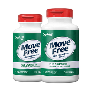 益节MoveFree高钙氨糖软骨素加钙维生素D240粒*2瓶美国进口