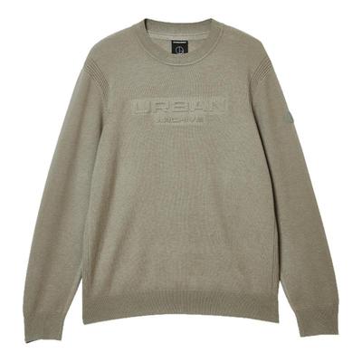 杰克琼斯圆领字母刺绣毛针织衫