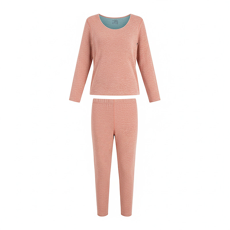秋兔海藻纤维女士秋衣套装保暖