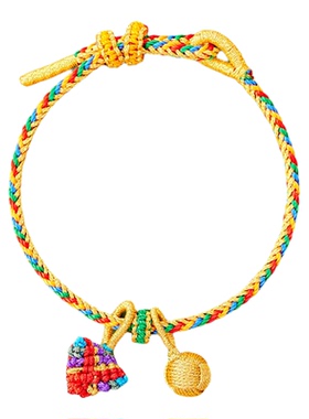 端午节五彩绳手工编织手链粽子手绳儿童男女生红绳情侣手链五色线