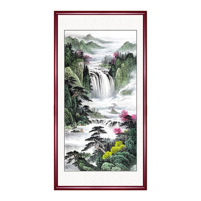 玄关风景靠山客厅装饰挂画钦若
