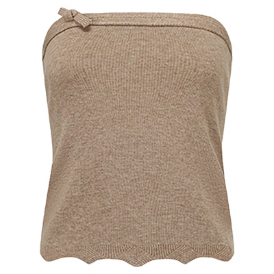 SWAYING/KINT羊毛绳结抹胸半身裙