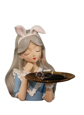 钥匙收纳轻奢风电视柜送新人摆件