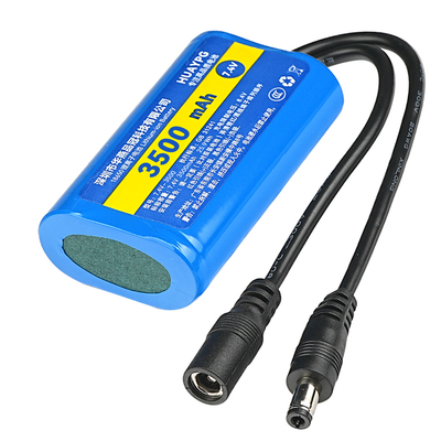 可充电7.4V锂电池组DC5.5mm3.5mm