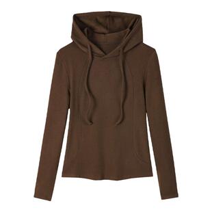 猫人加厚双面德绒连帽卫衣女秋冬季2025新款打底帽衫发热保暖上衣