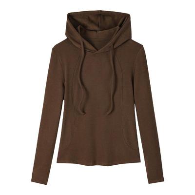 猫人德绒连帽卫衣女冬季2024新款