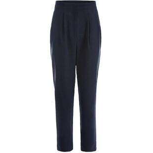 名师路秋季裤子新款显瘦高腰简约百搭微弹萝卜九分裤女欧美范