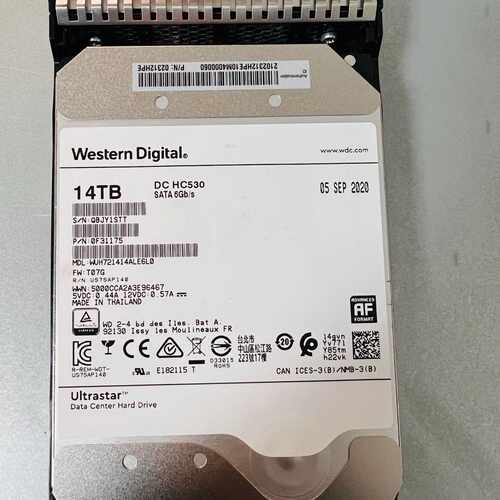 华为超聚变 西数 HC530 14t 14TB 硬盘 SAT议价