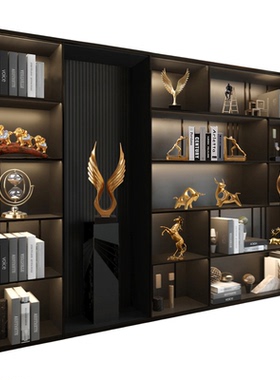 轻奢高档招财办公室装饰摆件