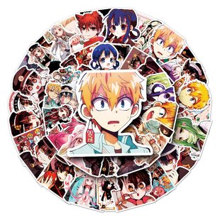 50张地缚少年花之君涂鸦贴纸速卖通外贸汽车滑板车行李箱装饰贴纸