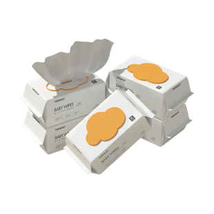 bebetour比比兔云朵婴儿湿巾新生宝宝手口屁专用80抽*5包非棉柔巾