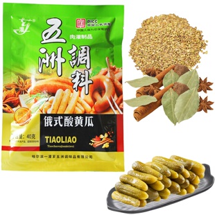 包邮五洲一灌芗俄式酸黄瓜调料40g东北特产diy自制泡菜下饭开胃菜