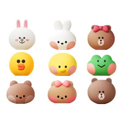 linefriends正版迷你摆件9个装