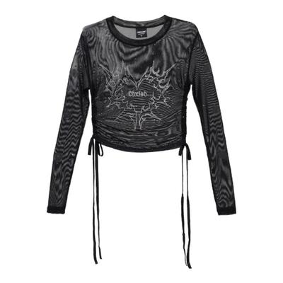 CBXLAB街舞潮牌网纱辣妹跳舞长袖