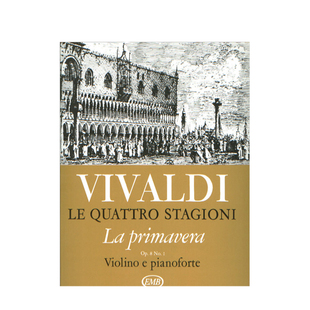 维瓦尔第 四季小提琴协奏曲 春 Op8 No1 RV269 附钢伴 布达佩斯原版进口乐谱书 Vivaldi Le quattro stagioni La Primavera Z4617
