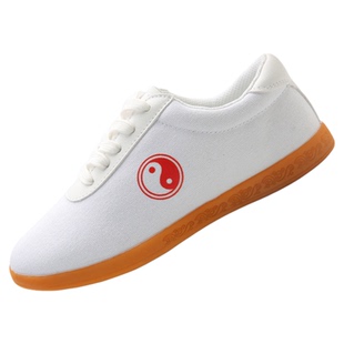 劲武太极鞋帆布鞋女款牛筋底太极拳练功鞋男款武术训练布鞋运动鞋