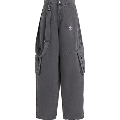 Adidas/阿迪达斯正品三叶草女士梭织时尚宽松运动裤KH1180