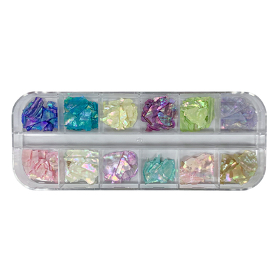 美甲幻彩鲍鱼贝壳片饰品