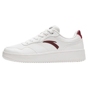 安踏男鞋轻程板鞋冬季2026新款红色官方旗舰小白鞋平板男士运动鞋