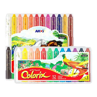 儿童涂鸦画笔油画棒易水洗AMOS