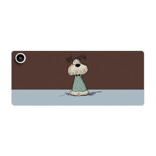 苏雅小狗加热鼠标垫超大发热暖桌垫女生高颜值办公室桌面加热桌垫冬天左侧开关电脑键盘垫子防水自动断电电热