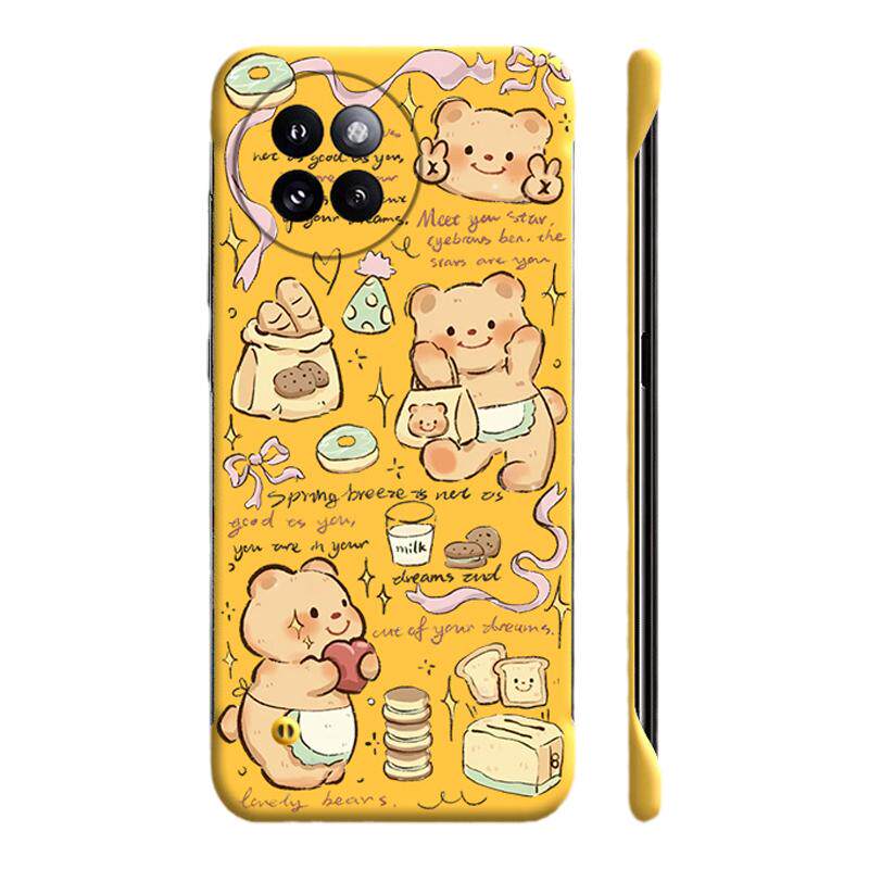 黄油小熊适用小米civi4pro手机壳civi3无边框Civi2散热红米note9pro新款mix4半包4g超薄小米9硬